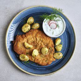 Kotlet schabowy z kością